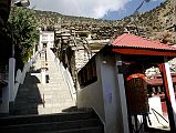 105 Marpha Tashi Lhakhang Gompa I visited Marpha's large impressive gompa, Tashi Lhakhang, which was renovated and enlarged in 1996. The gompa, as are all the buildings in Marpha, is painted with a whitewash that is produced from a special local stone